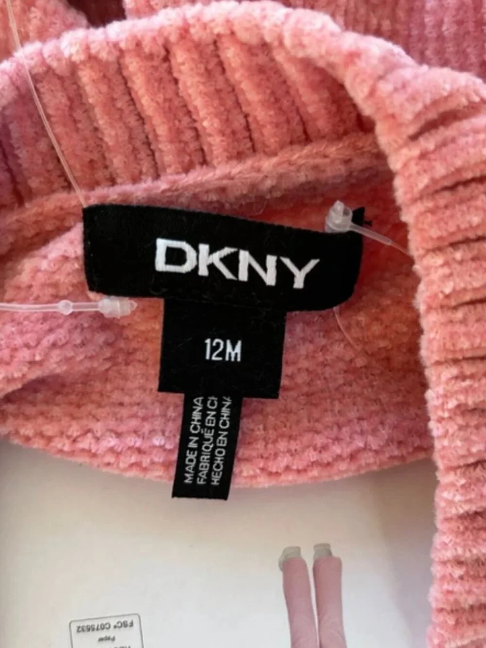 DKNY Baby Girl 2-Outfit Bundle | Size 12 Months | NWT Chenille Knit Sets